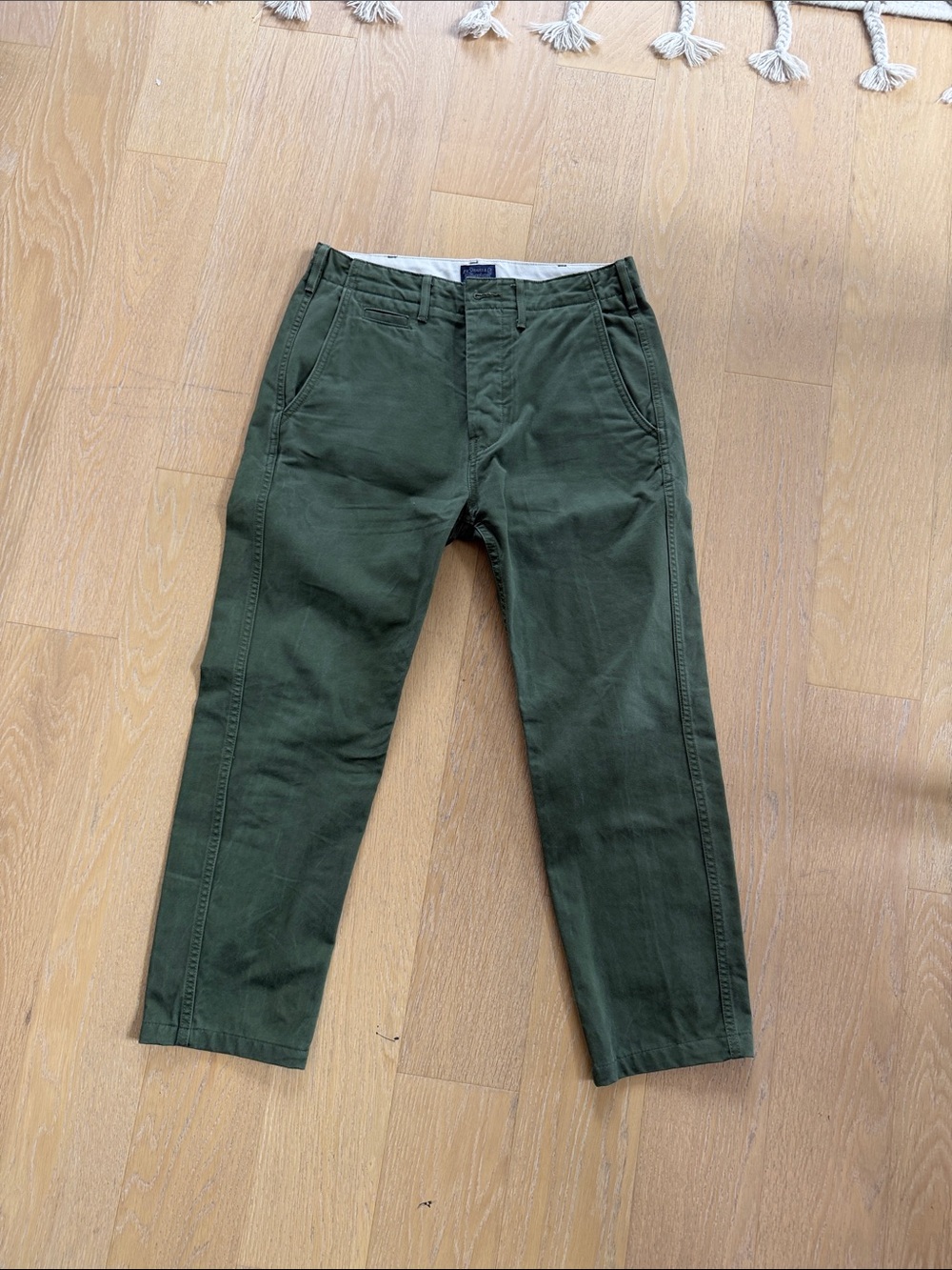 Levi's Olive Green Cotton Pants